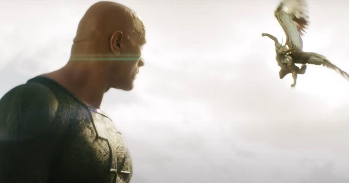 Black Adam Promo Sees Dwayne Johnson Take a Big Punch from Hawkman