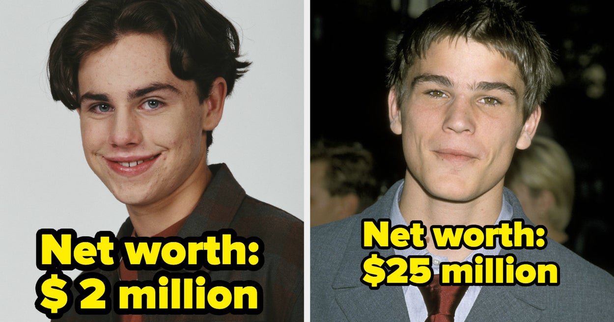 Here's What 33 "Hot Guys" From Your Childhood Are Apparently Worth Today, Like Some Of These People Made Bank