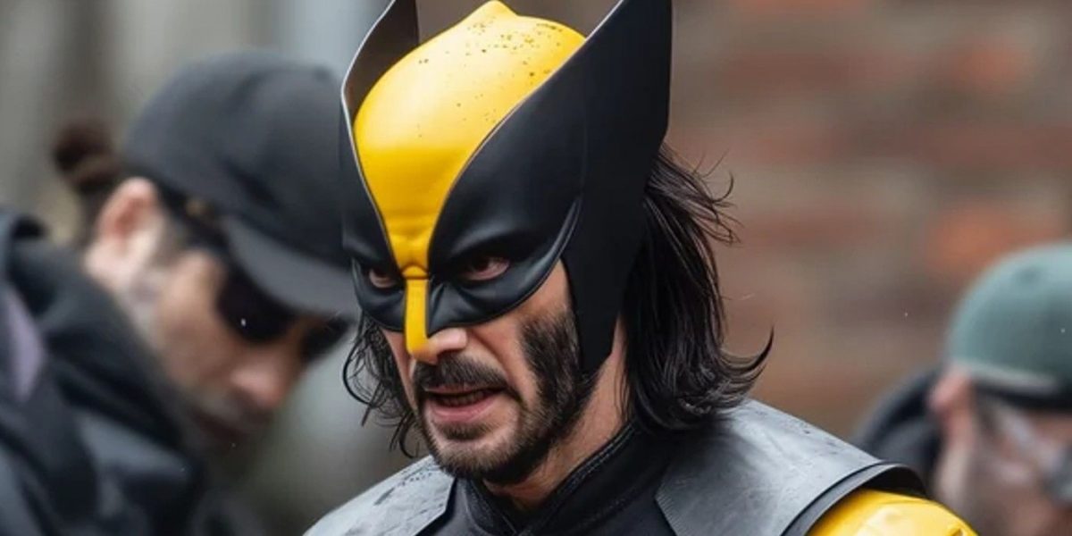 Keanu Reeves Becomes Wolverine Complete With Yellow X-Men Suit & Helmet In Stunningly Realistic Marvel Art