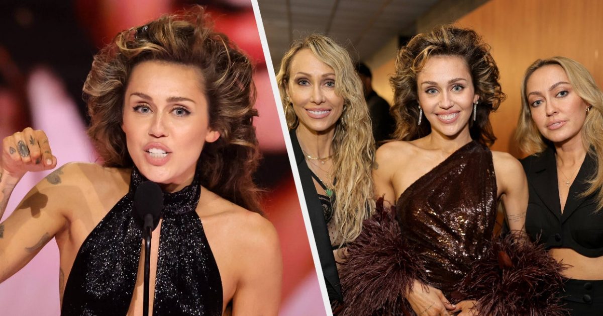 After All That Messy Family Drama, Miley Cyrus Didn’t Thank Her Dad In Her Grammy Acceptance Speeches