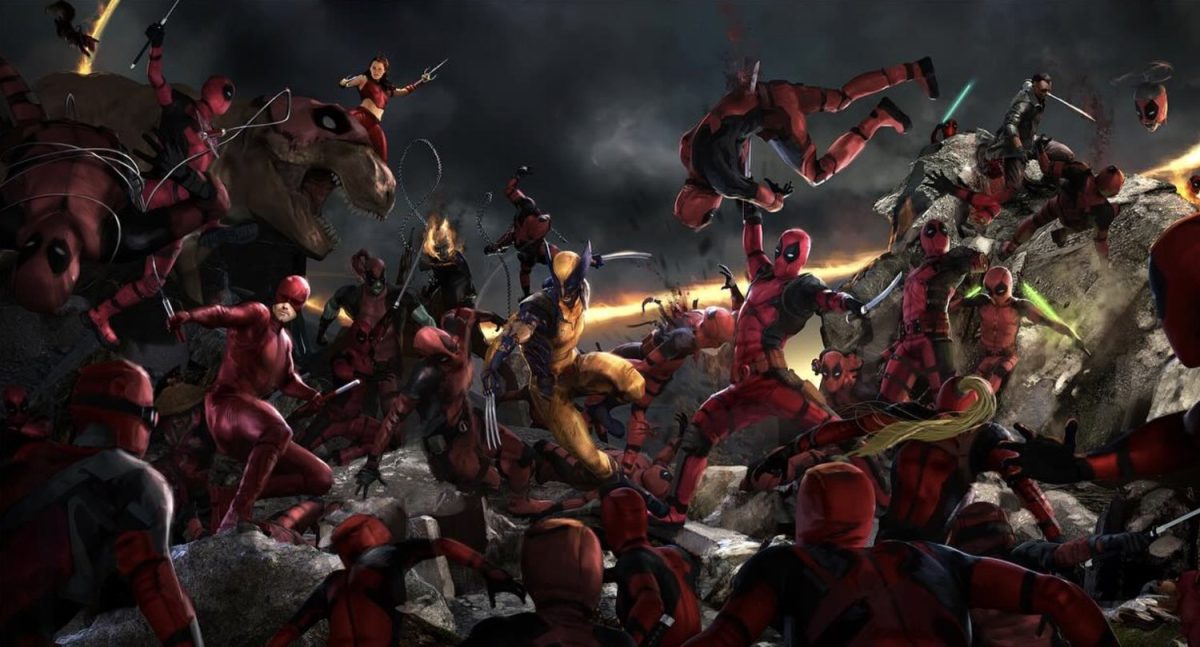 DEADPOOL & WOLVERINE Concept Art Reveals Scrapped Plans For Daredevil, Ghost Rider, Dinopool and Other Variants — GeekTyrant
