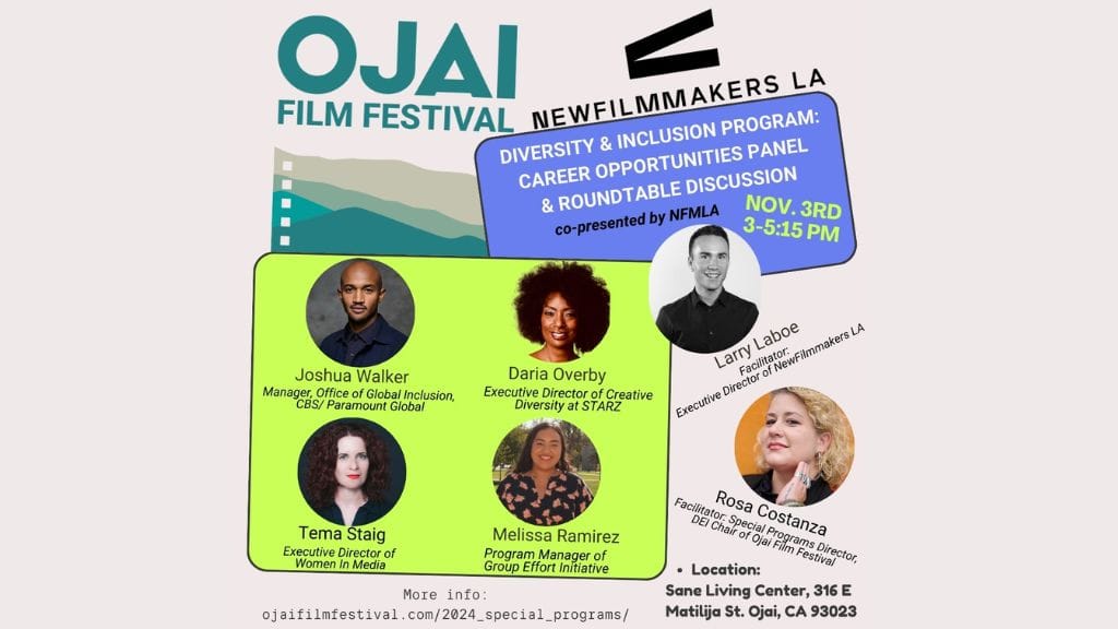 Ojai Film Festival Sets Exciting 2024 DEI Program with NFMLA and CineFemme