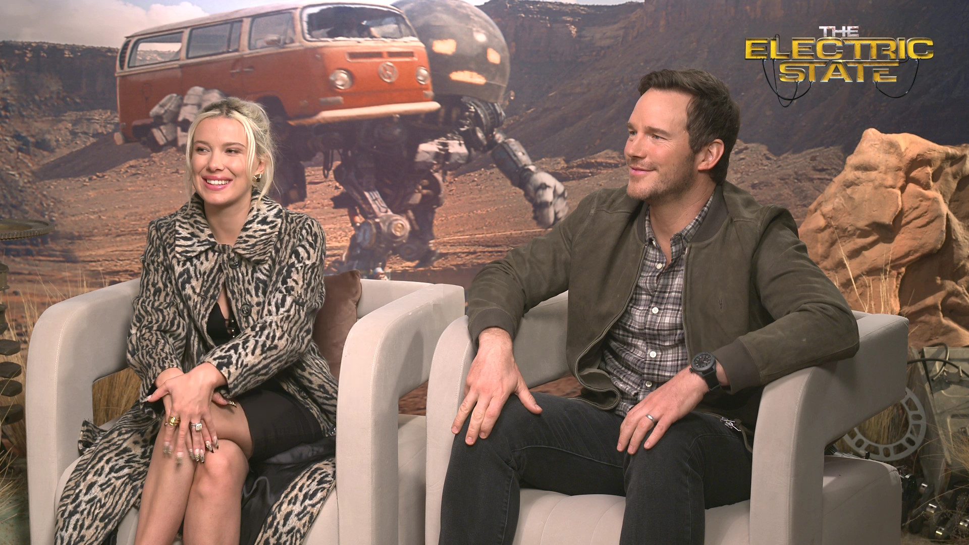 Millie Bobby Brown & Chris Pratt Talk The Electric State & AI Themes